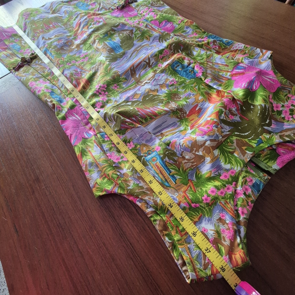 Vintage Liberty House Floral Tiki Dress Size 14 - Picture 5 of 16
